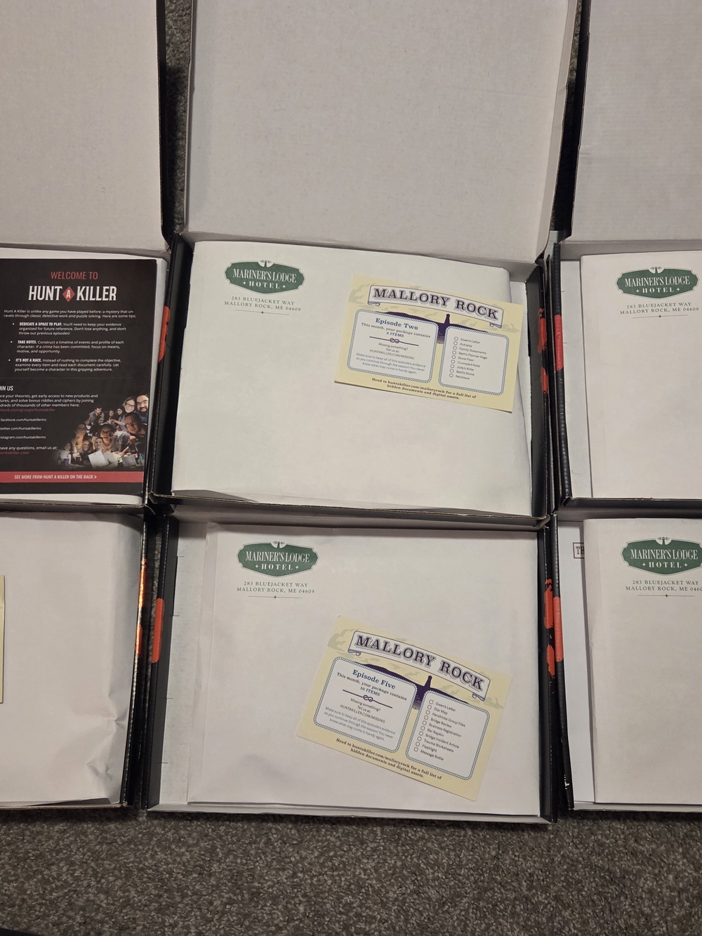 Hunt A Killer Mallory Rock Murder Mystery Game Premium Box Set